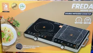 Mama Home Freda Double Infrared Cooktop With Electric Grill – 2200w