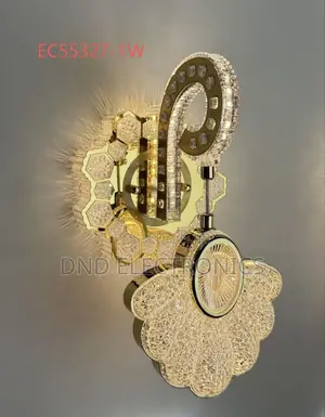 Gold Honeycomb Crystal Wall Light