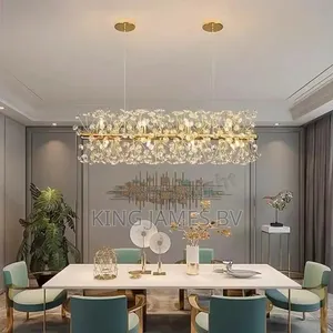 Capsule Crystal Chandelier Light – Luxury Sparkling Ceiling Decor
