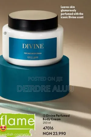 Oriflame Divine Perfumed Body Cream 250ml - Original