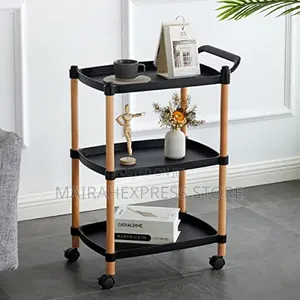 3-Tier Drinks Trolley Serving Trolley on Wheels for Wine. 2st7