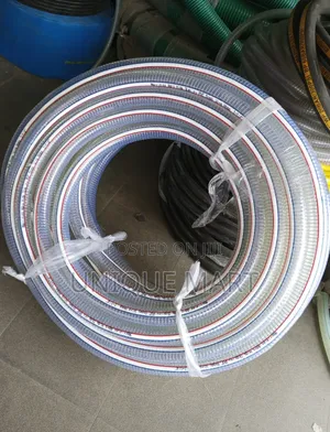 1-1⁄4" Suction Transparent Steel Wire Hose for Water, Petrol,Chemicals