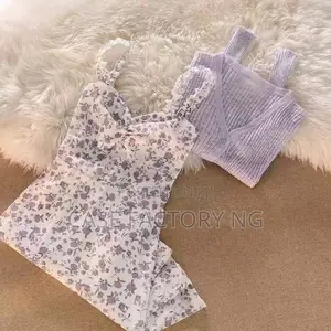 Lilac Jacket With Floral Gown Set for Women