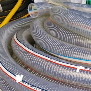 4" High Quality Steel Wire Transparent Hose for Water,Petrol,Chemicals