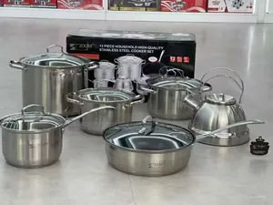 12 Pieces Quality Stainless Healthy Pots