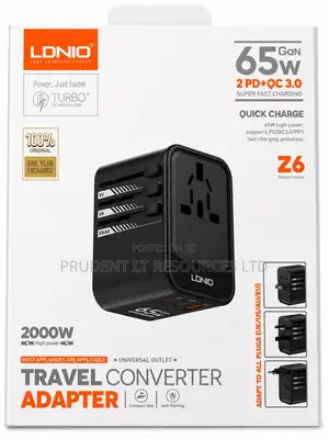Ldnio 65w Travel Converter Adapter