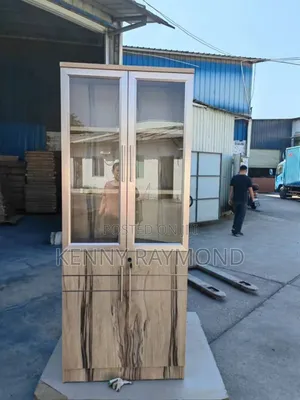 Wooden 2 Doors Bookshelf