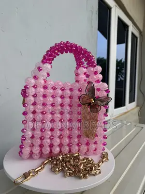 Pinky Beaded Bag
