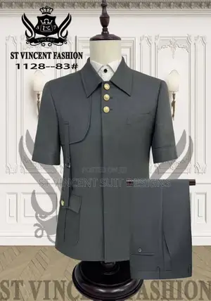 Grey Safari Suit