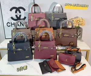 3-in-1 Luxury Croc Handbag Set