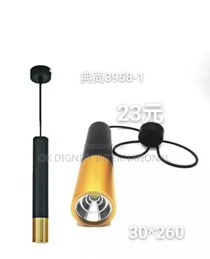Modern Single Dropping Pendant Light–Luxury Ceiling Hanginglamp(Black)
