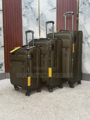 Premium Lightweight Fabric Luggage Set – 3pcs Travel Suitcase