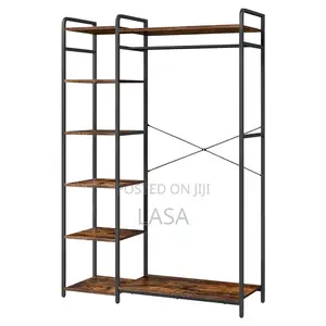 Lazava Industrial Open Wardrobe Shelves - Metal. | Lasa