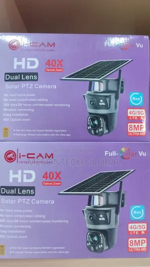 40x Optical Zoom Dual Lens Ubox Solar Camera 4g/5g 8mp Hd Camera