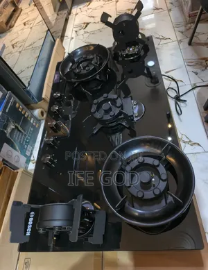 Bosch Built-in 90cm Flips Up With Led Digital Display Timer Gas Hob