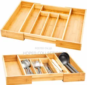 Expandable Wooden Cutlery Organizer