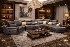 Imported Adjustable Headrest Lshape Sofa