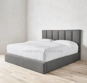 Gray Color Fabric Bedframe