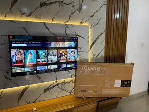 50 Inches Lg Smart Tv With Carton and Remote