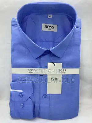 Men’S Premium Blue Dress Shirt