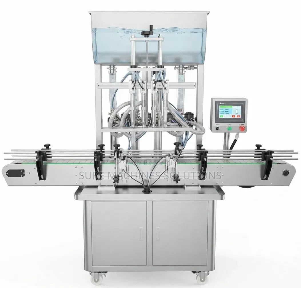 Automatic 4 Nozzle Paste Filling Machine