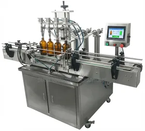Automatic 4 Nozzle Liquid Filling Machine