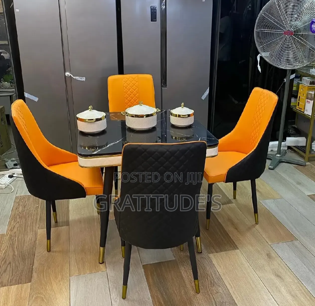 Marble Top 4 Seaters Dinner Table
