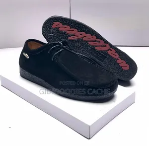 Men's Black Suede Lace-Up Wallabees Size 40-46