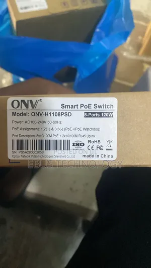 Onv-poe3108ps 8-port Gigabit Poe Switch.