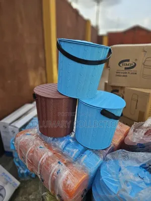 Plastic Bucket With Cover | Multipurpose Storage Bucket With Lid