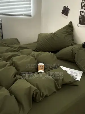 Army Green Bedsheet Pillowcase and Duvet Set 6x6