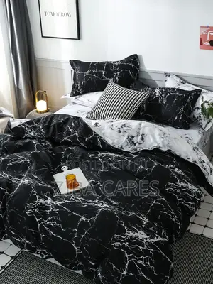 Black Ties and White Ties Combination Beddings Set