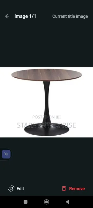 Wooden Top Table 80cm
