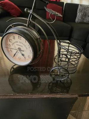 Imported Royal Table Bicycle Designed Two Way Working Clock.