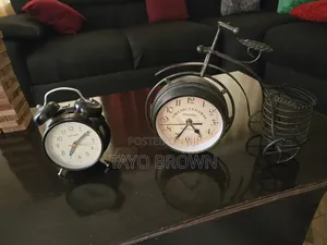 Imported Royal Table Bicycle Designed Two Way Working Clock.