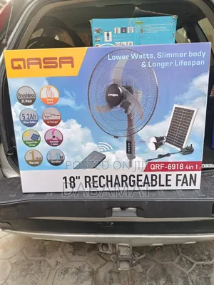 Qasa18 Inches Lithium Battery Type Rechargeable Fan