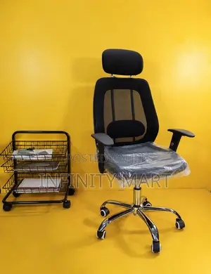 Formal Black Ergonomic Chair.