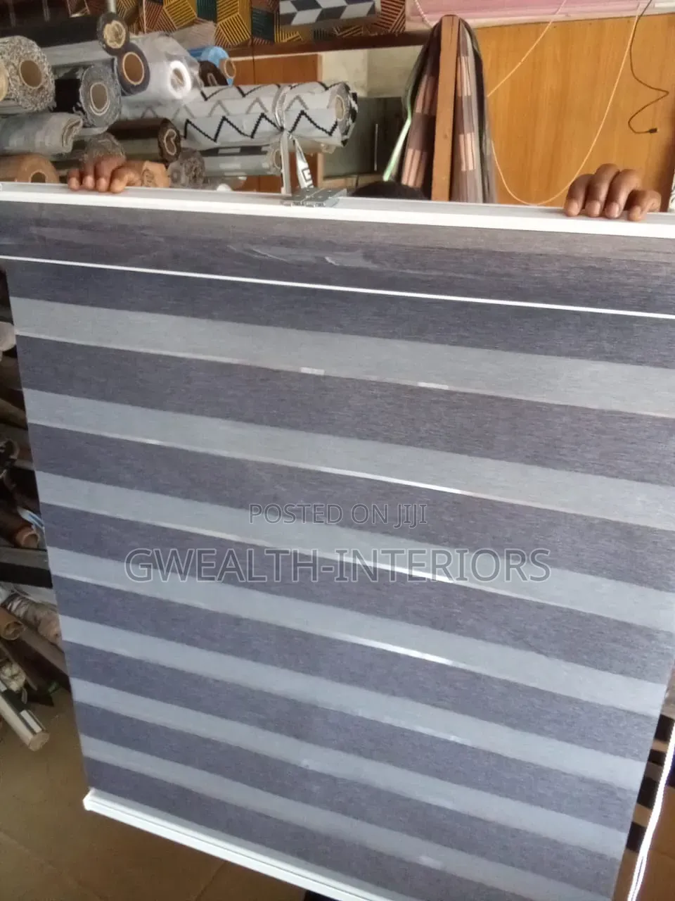 Gray Window Blinds