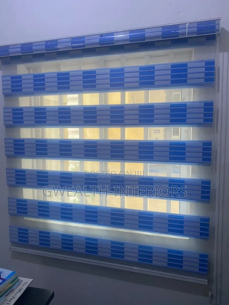 Blue Window Blinds