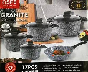 Granite Pot 17 PCS Cookware Set