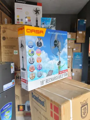 Brand-New Qasa 18inch Rechargeable Standing Fan
