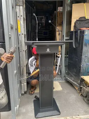 Sonic Podium Speaker With Double Wireless Mic
