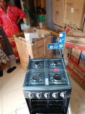 Brand New Scanfrost 50x50 (Sfc5401b) 4 Burner Gas Cooker With Oven