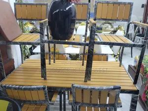 Wooden Garden 6 Seater Tabel Set