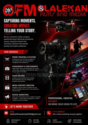 Drone, Camera and Editing Services