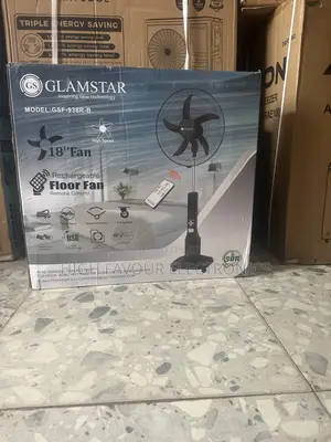 Glamstar 18inches Rechargeable Fan