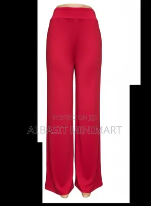 Wide-Leg Stretch Trousers