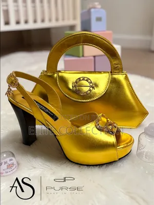 Unique Italian Shoe and Bag Set Sandal*Bags**Sizes 38_43