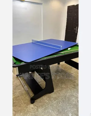 6-Foot Foldable 2-in-1 Snooker and Tennis Table
