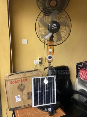 A.Mroyal Solar Rechargeable Fan With Speaker and Solar Panel Led Light